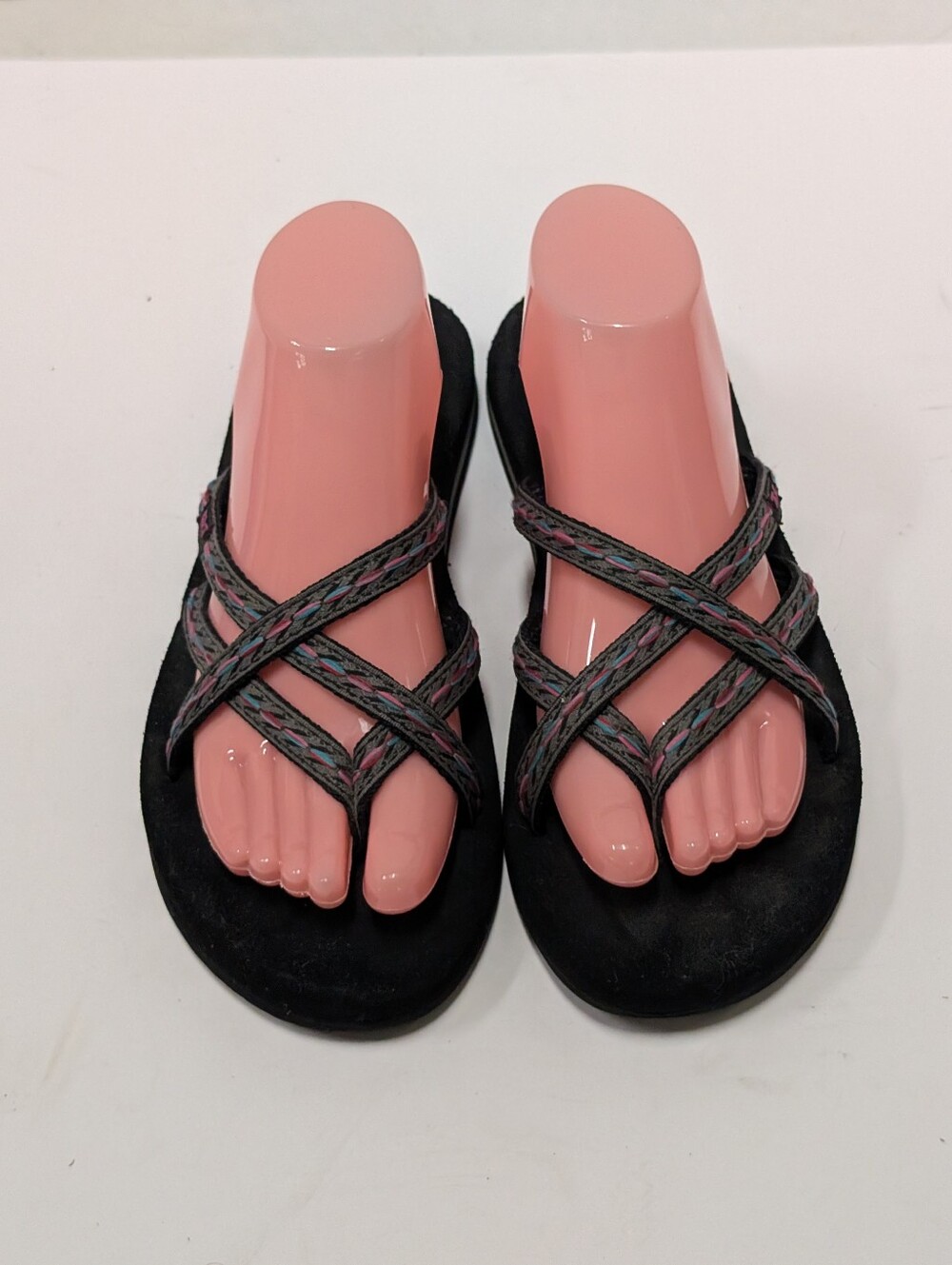 Teva Women's 9 Olowahu flip flops slide casual  sandals